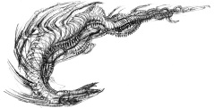 One of Giger's discarded Dragon concepts.