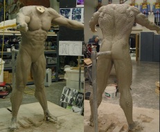 The body sculpture, by Bruce Spaulding Fuller.