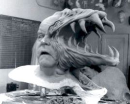 The head of the Blair-Monster, sculpted by Henry Alvarez.